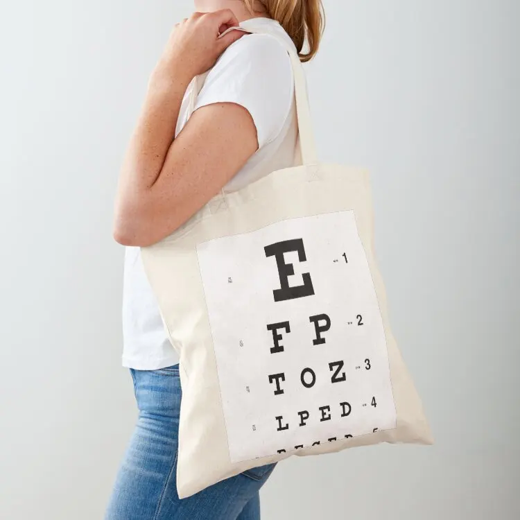 

Snellen Eye Chart Tote Bag eco pack Custom bag Women's beach bags Reusable bags