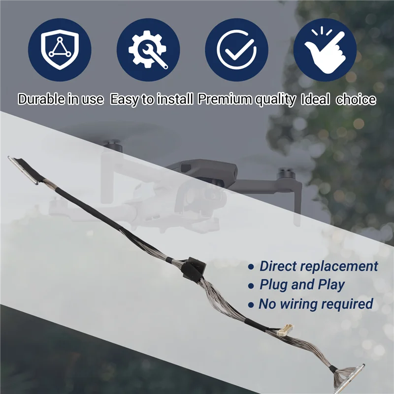 Cabo de sinal gimbal para dji mini4pro gimbal câmera cabo de sinal coaxial para mini câmera gimbal