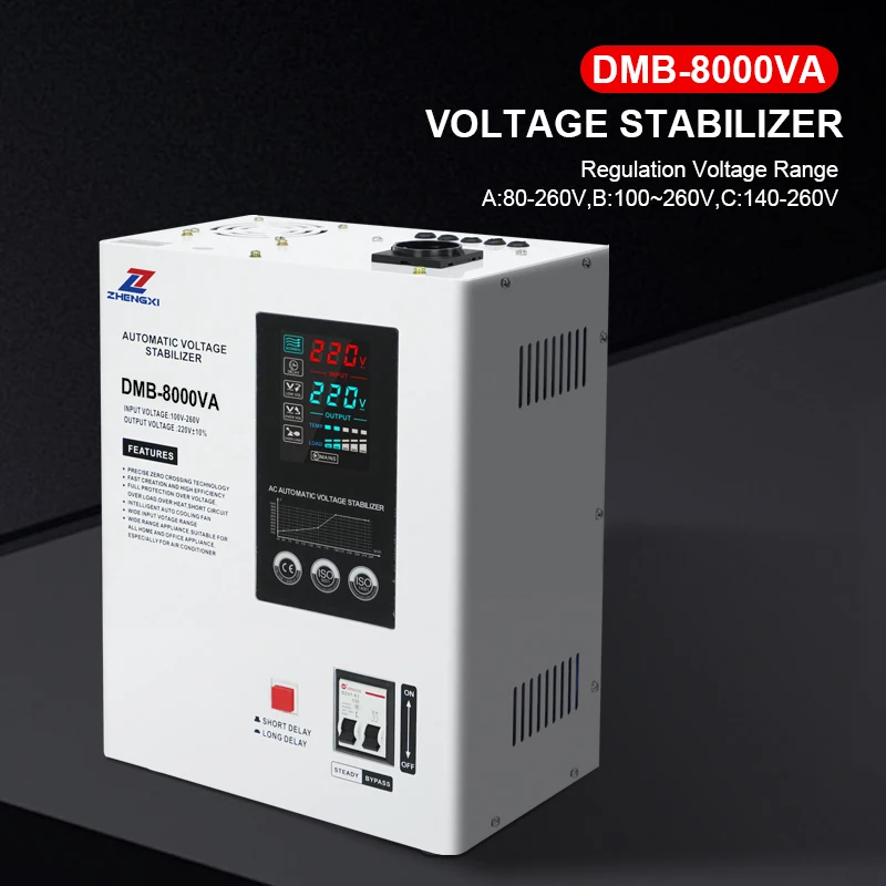 AC220V TMB-3000VA 5000VA الناتج التتابع نوع برج نموذج التلقائي منظم جهد المنزل كله للأجهزة المنزلية