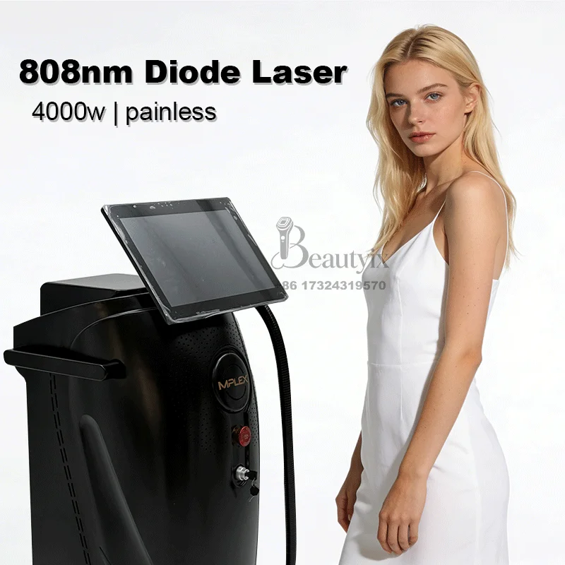 

4000W 4-Wavelength 755/808/940/1064nm Diode Laser Painless Long-Lasting Hair Removal Beauty Salon Depilation Equipment