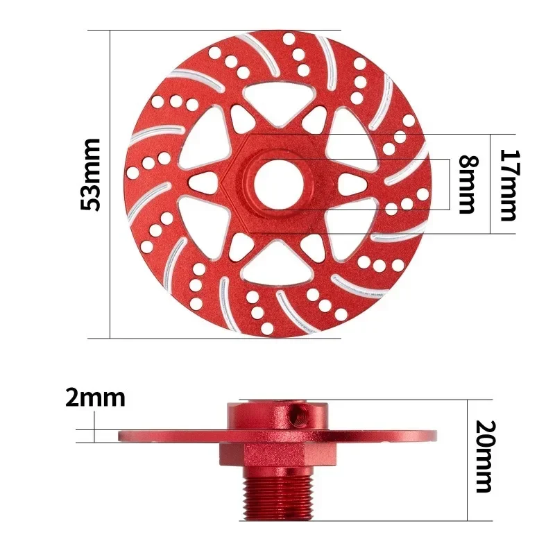 4pcs โลหะเบรคล้อ Hex Hub Adapter 17 มม.สําหรับ Arrma 1/7 Infraction Limitless Felony 1/8 Typhon อะไหล่อัพเกรด