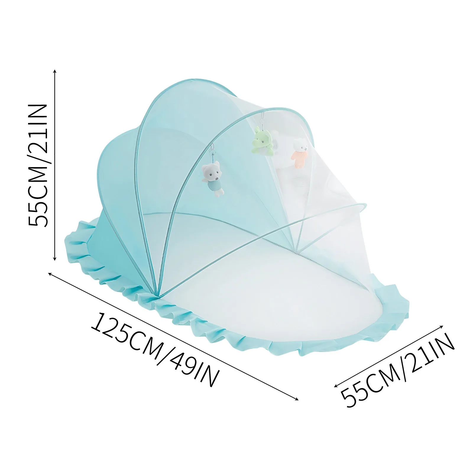아기 침대 모기장 미정 플라스틱 아기 캐노피 유르트 아기 액세서리 양산 모기 커버 그물 침대 아기 액세서리