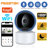 Tuya Smart 360° PTZ Security Camera with AI Motion Tracking- Baby/Pet/House Monitor,2-Way Talk,Ultra - Clear IR Night Vision