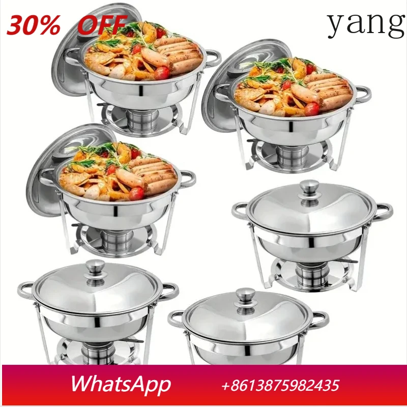 6 Packs 5-Qt Stainl…