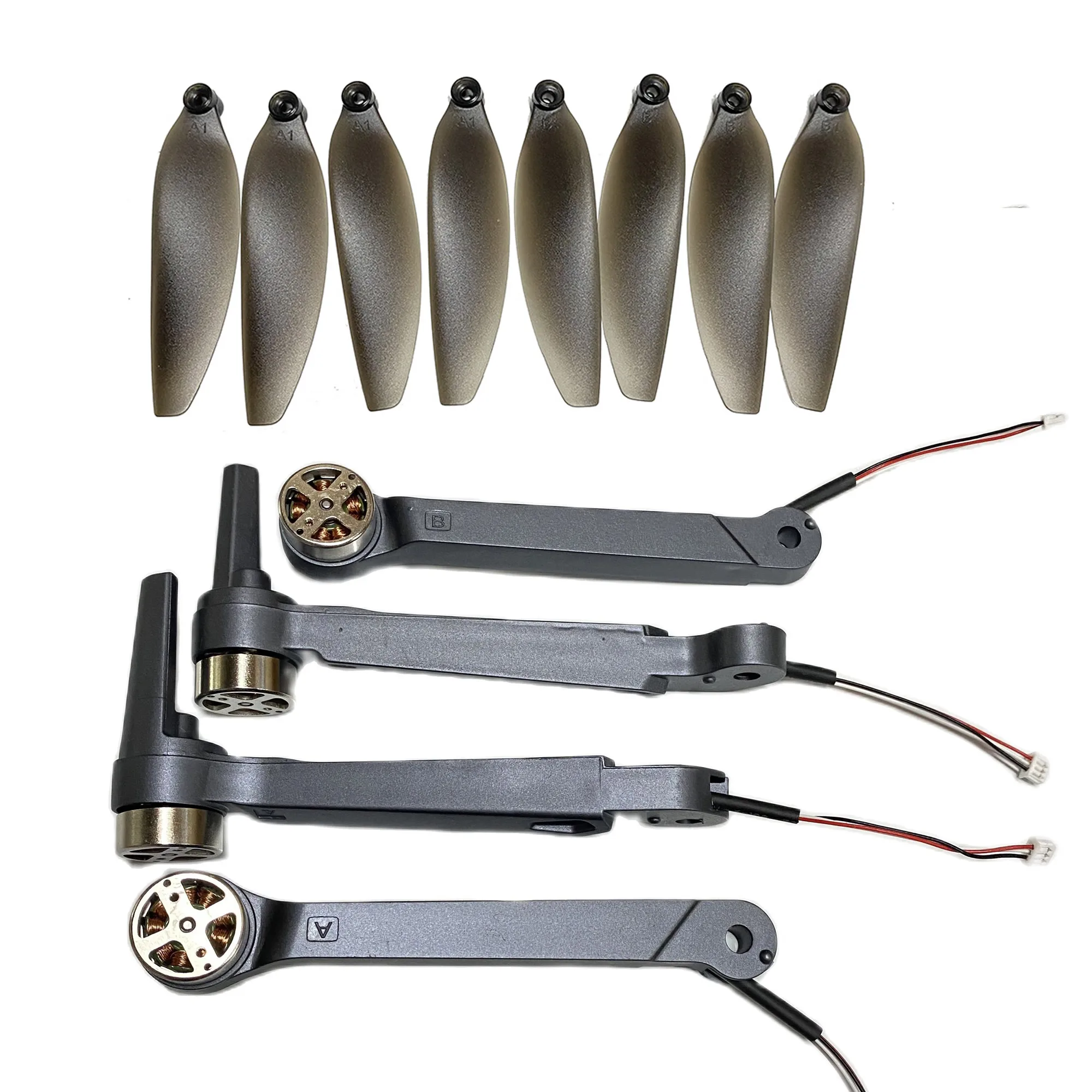 K911MAX Motor Arm Front Rear Arm with Engine Propeller Maple Leaf Blade Wings Spare Part RC Drone K911 MAX Original Accessory