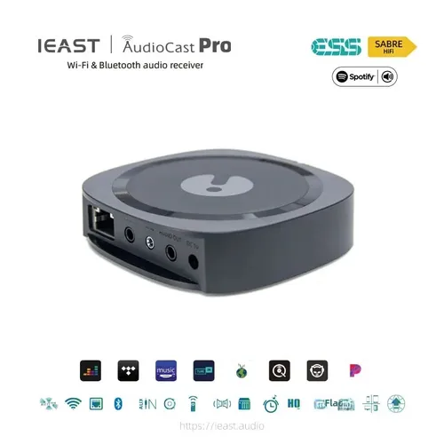 Imagen 2 del producto IEAST AudioCast pro M20 inalámbrico WiFi Multi habitación receptor de Audio AirPlay Bluetooth 5,0 sistema de música HiFi soporte de Pando de marea
