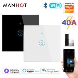 Calentador de agua inteligente Tuya WiFi 40A, interruptor de caldera, 8000W, aplicación Smart Life, Control remoto, monitoreo de energía, voz, Google Home, Alexa
