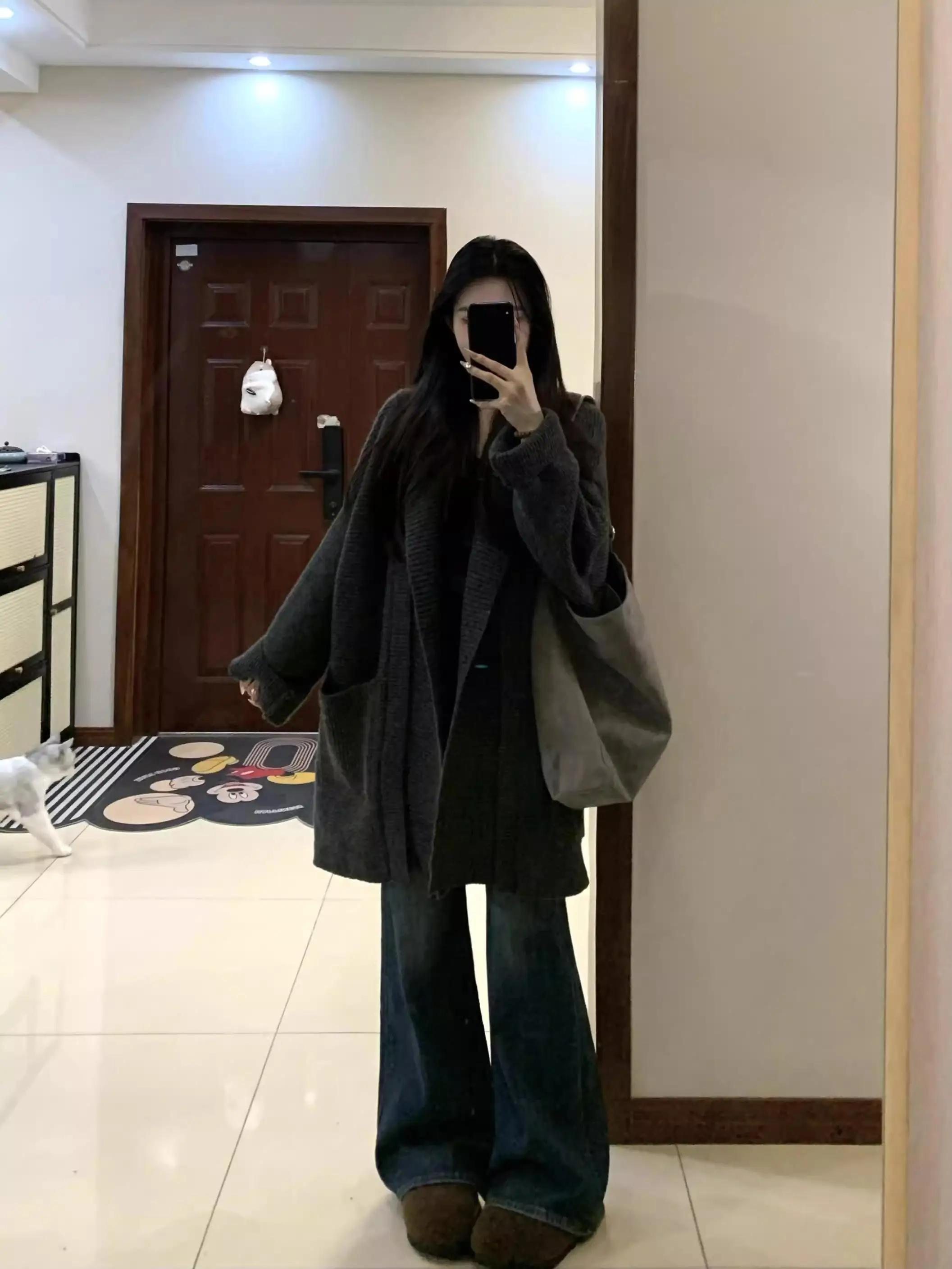 

Sweaters Jumpers Cardigans Womens Funky Acrylic Checkered Print Regular Picnic Retro Vintage 50s Nostalgic Casual Cute Harajuku