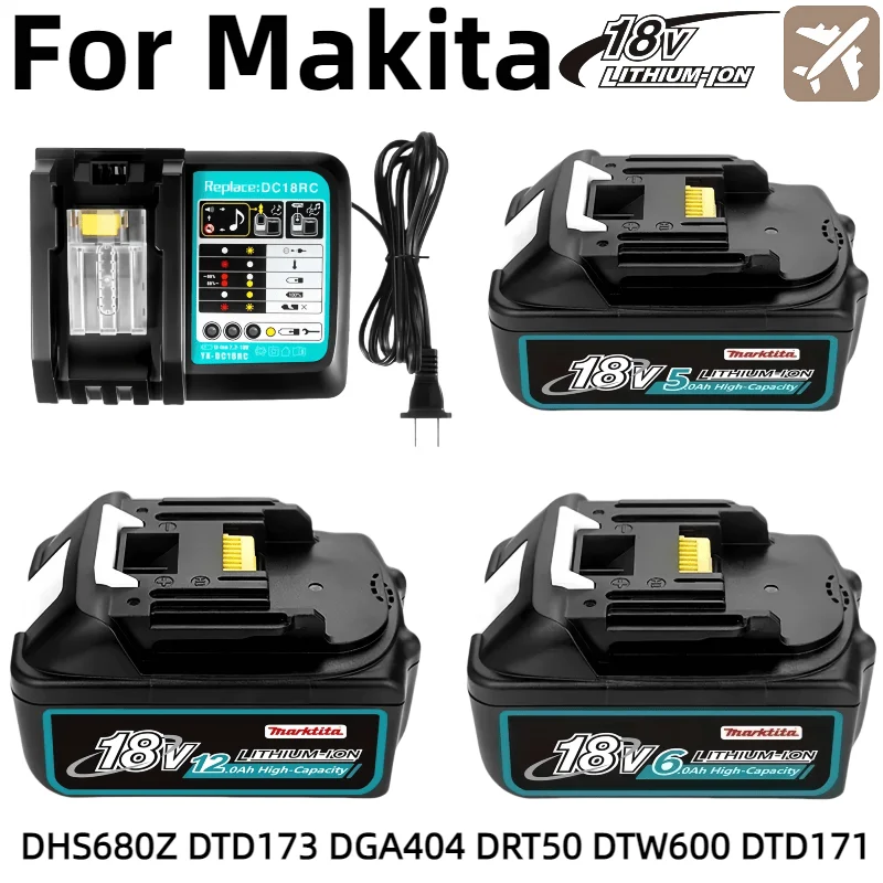 

Original 18650 batterie for Makita 18V DDF487 DTW700 DGA404 DHP487 DTD173 Impact Driver Drill tools vаккумулятор for Makita 18V