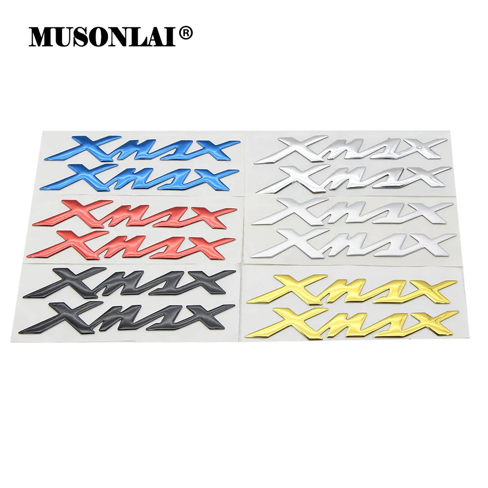XMAX moto 3D autocollants emblème garde-boue réservoir de carburant Logo Badge décalcomanie pour Yamaha X-MAX 125 250 300 400