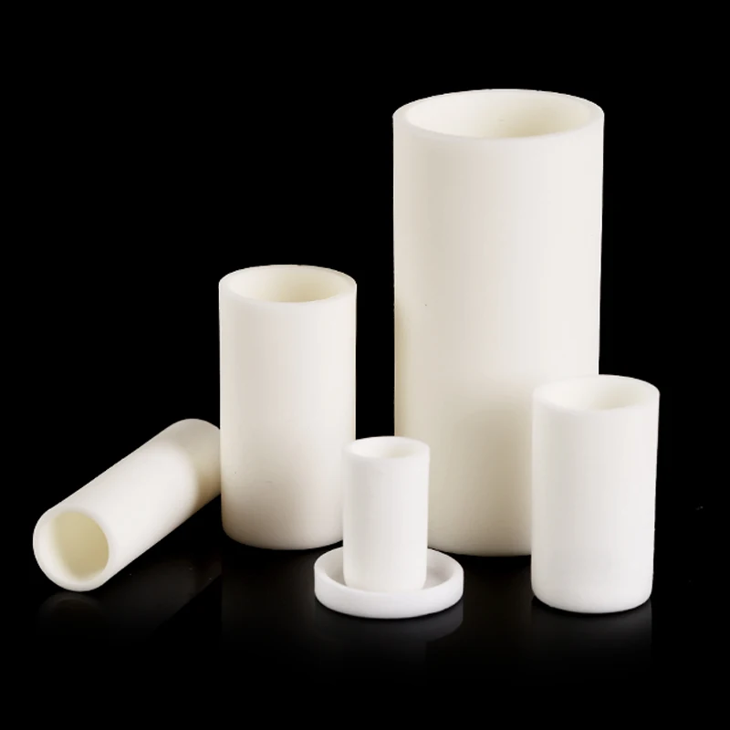Cylindryczny tygiel z 99% tlenku glinu bez pokrywy, korundowy tygiel ceramiczny Al2O3, średnica ≤30mm, wysokotemperaturowy pojemnik do spiekania i topienia w laboratorium. — zdjęcie produktu 6