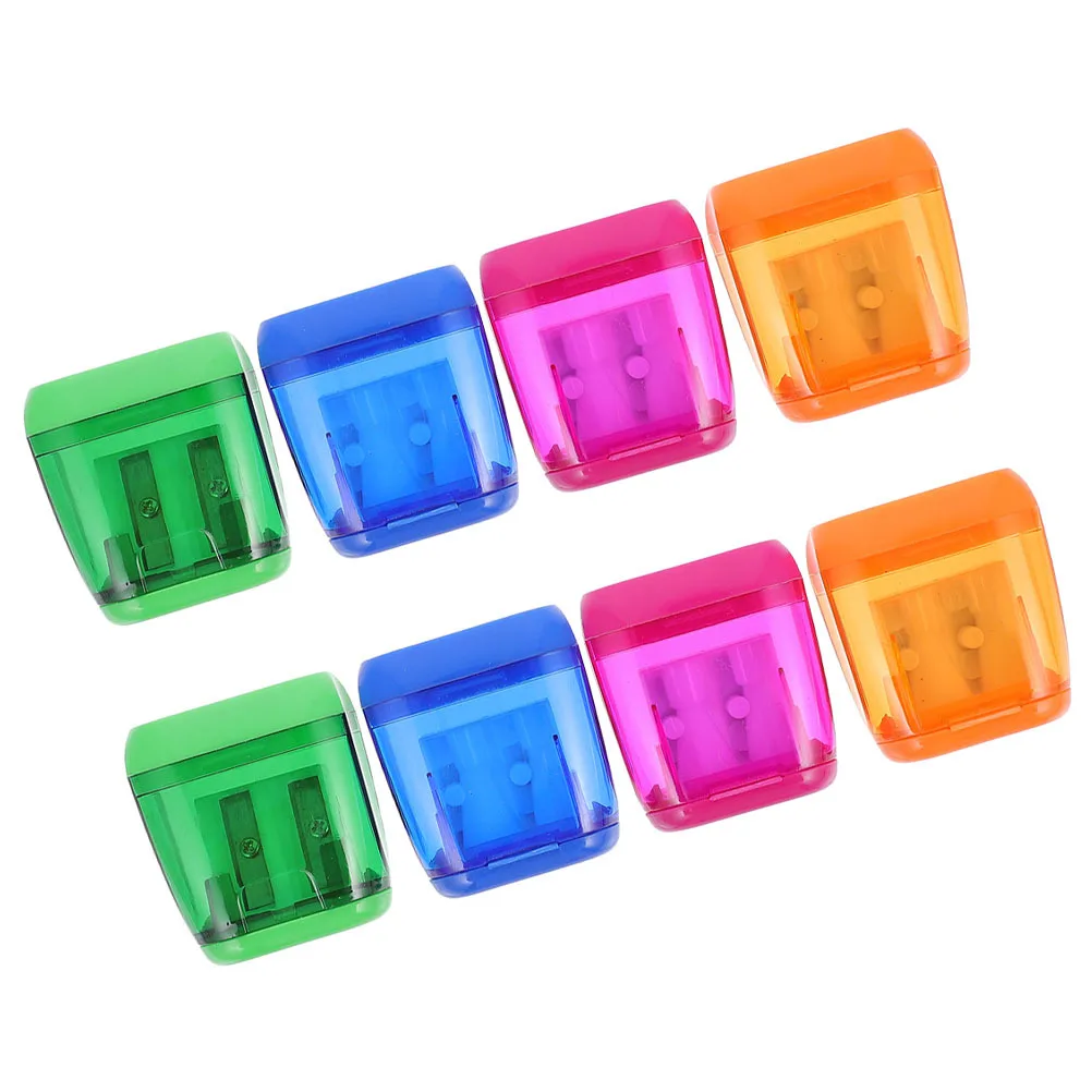 

8Pcs Small Manual Pencil Sharpeners Portable Handheld Office School Supplies Compact Lightweight Tools Pencil Sharpeners