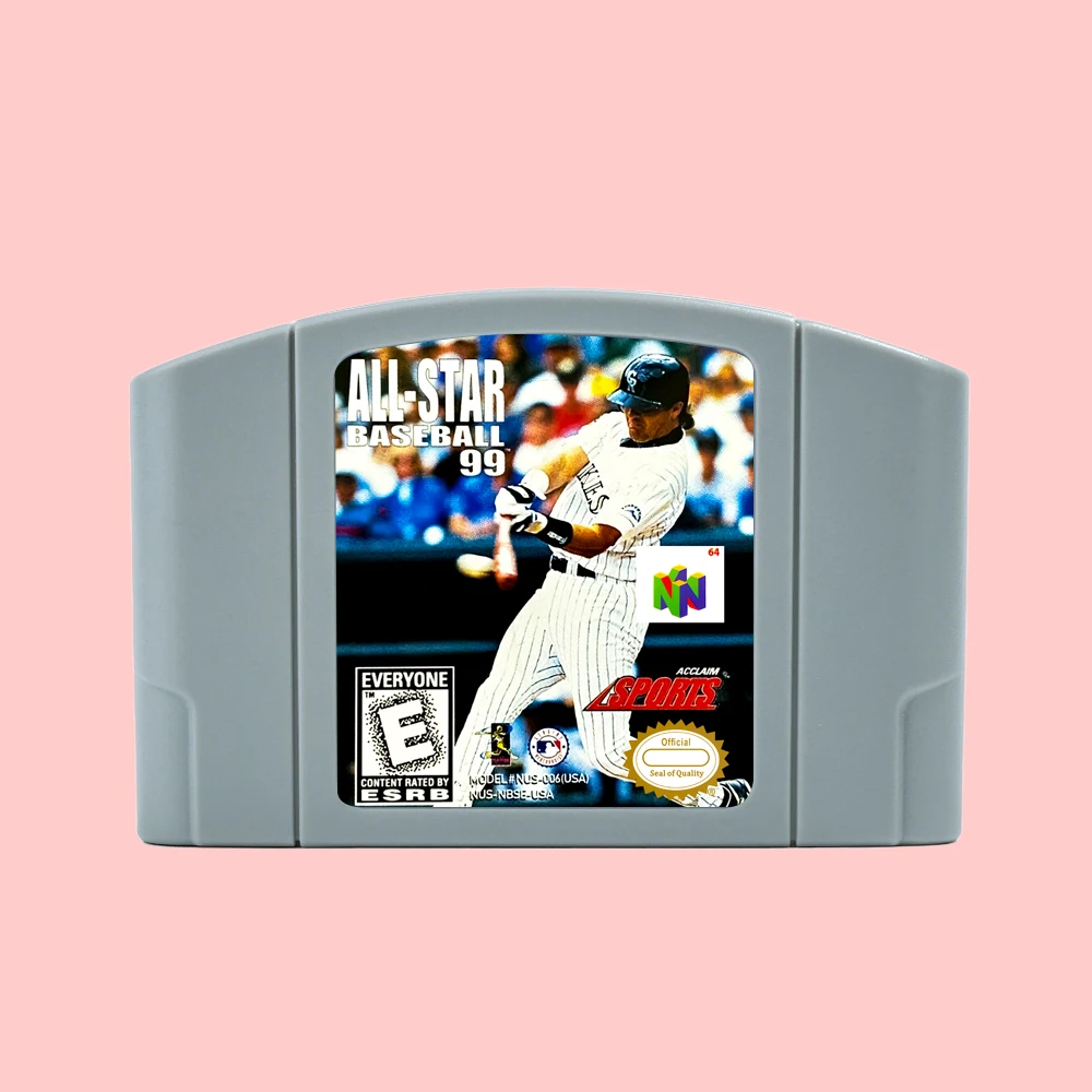 All-Star Baseball 99 Game Cartridge For N64 USA NTSC Retro 64 Bit Game Consoles