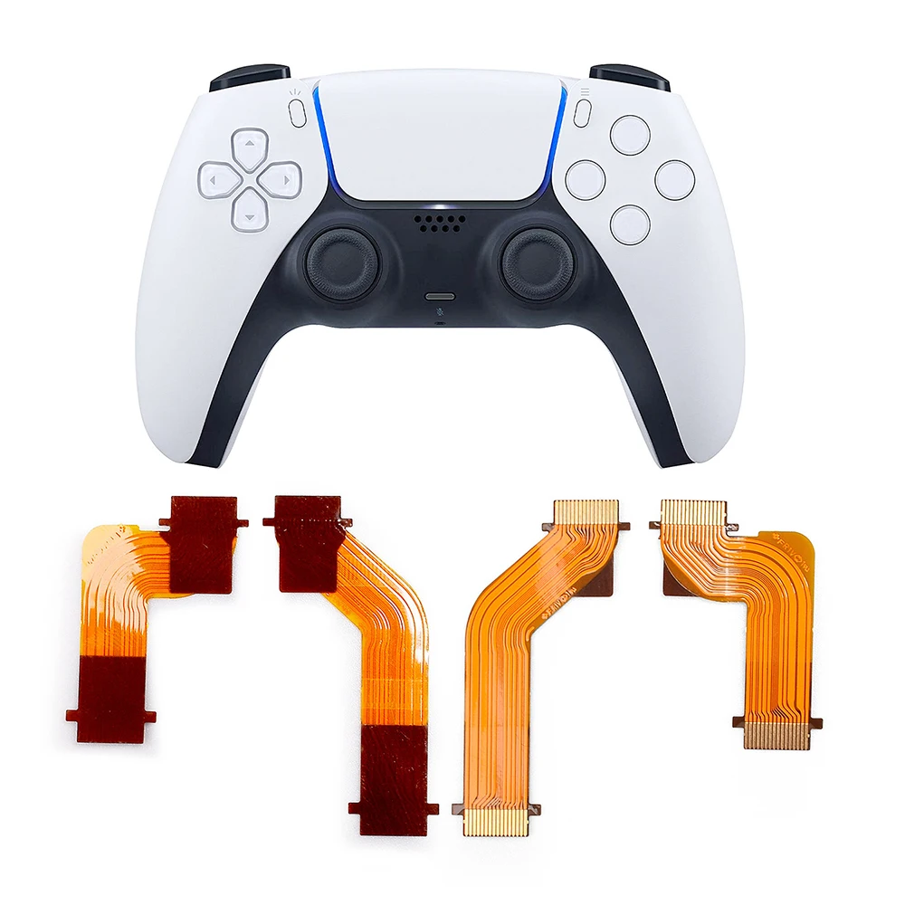 1/5 Pairs Replacement R2 L2 L1 R1 Trigger Button Ribbon Flex Cable for PS5 Dualsense Controller BDM-010 020 Motor Connect Cable