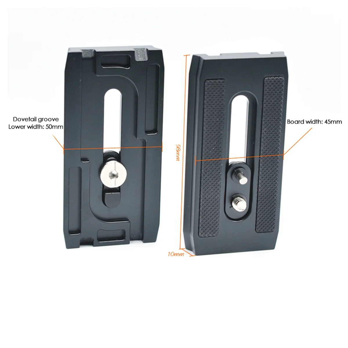 Placa de liberación rápida para cámara, adaptador de placa de liberación rápida para Benro KH25/KH26/KH25N/KH26NL, accesorios de cámara, 2 unidades