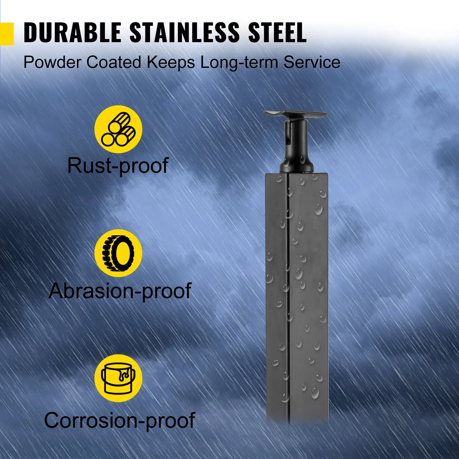 

Стойка для кабельного ограждения 42 x 1.97 x 1.97, стойка для лестничных перил, стойка для кабельных поручней из нержавеющей стали с матовой отделкой, для самостоятельной установки на террасу/балкон