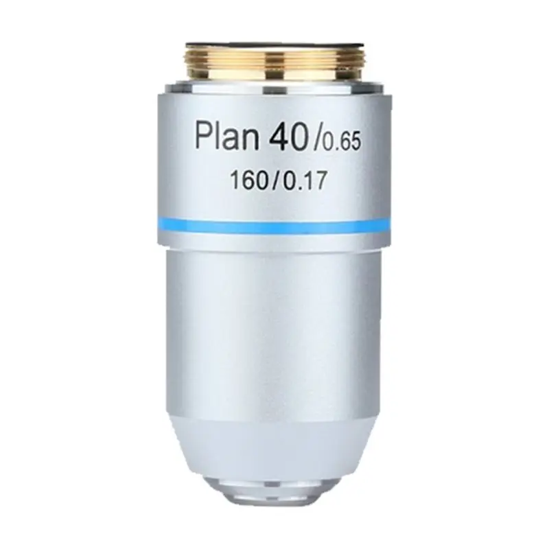 Objectif achromatique plan 195 pour microscope biologique CMHI, filetage RMS 40X 160/0.17 195 mm