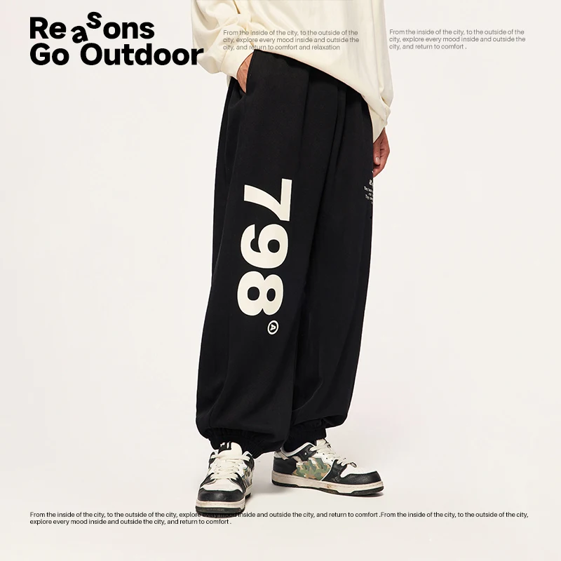 INFLATION Men Hip Hop Jogger Pants 2023 Trendy Loose Fit Dancing Track Pants Unisex Streetwear Trousers