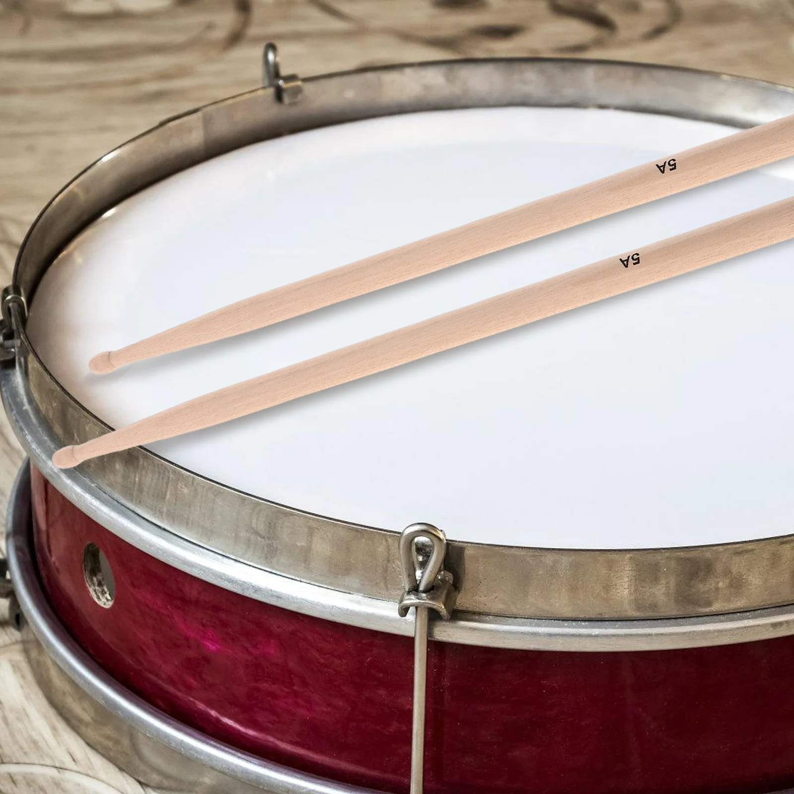 

5A Maple Drumsticks Wooden Drum Sticks For Drumming Practice Performance Classic Wood Tip Durable Strong Grip Suitable For