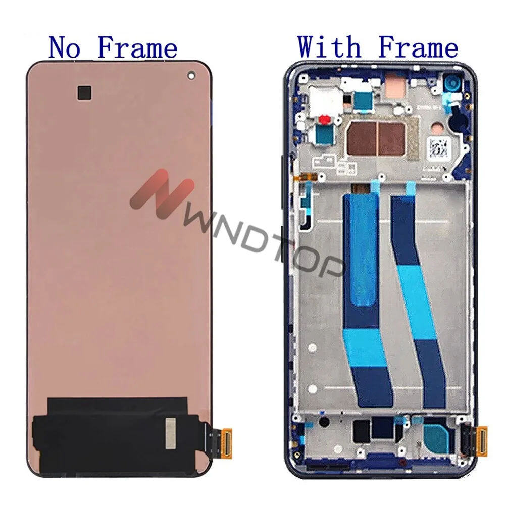 AMOLED For Xiaomi Mi 11 lite LCD Display Touch Panel Assembly Digitizer M2101K9AG Lcd Screen For Xiaomi Mi11 Lite LCD Display