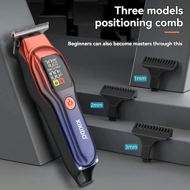 Stainless steel hairdresser electric push cut hair charging type electric push artifact automatic razor home electric hairdresse - 2
