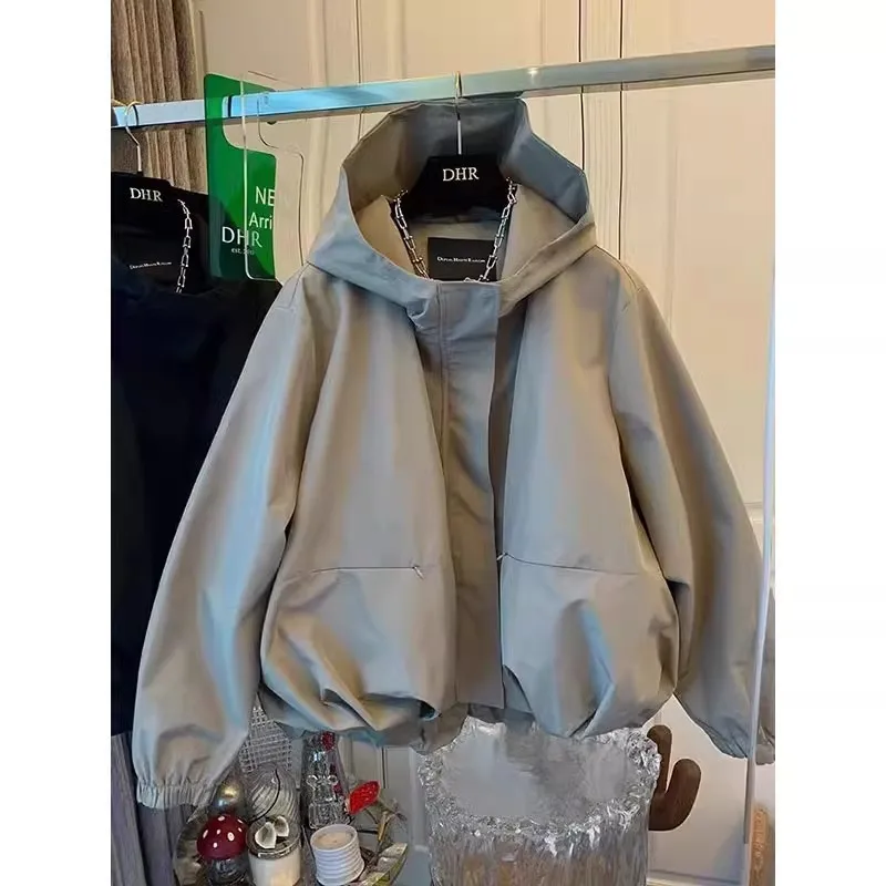 Spring And Autumn New Unique Super Beautiful Casual Women's Trench Coat Flower Bud Short Outdoor Windbreaker Jacket