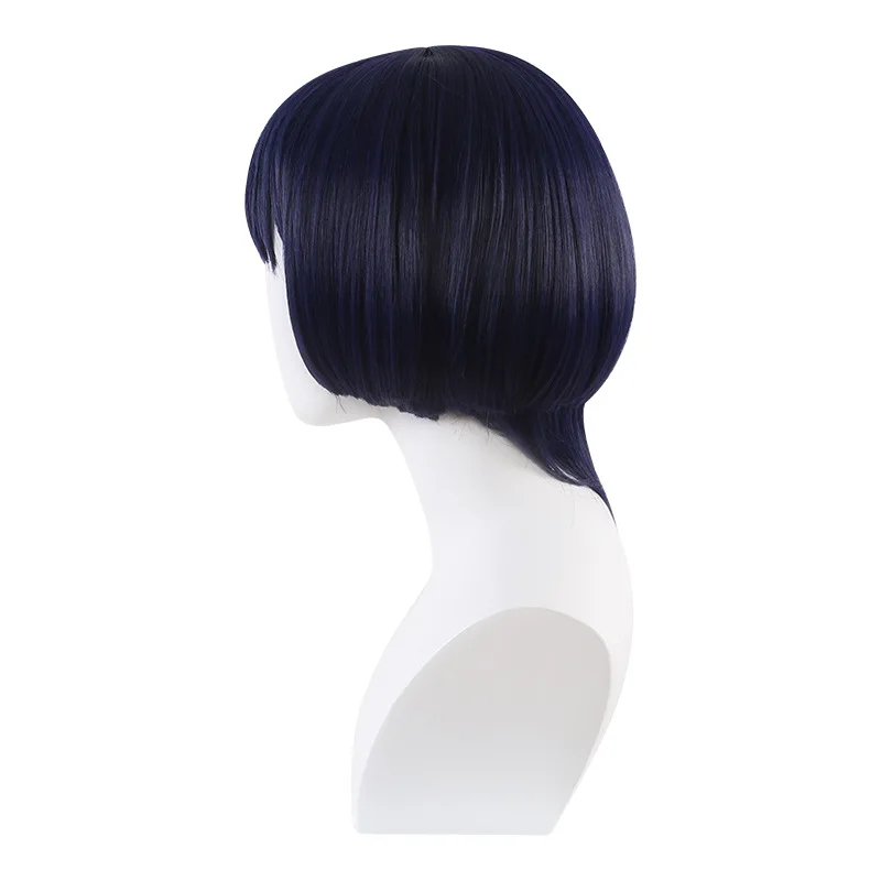 Perruque originale God Skirmish Cos, fausse foule, simulée en forme de cuir chevelu, spécial soie mate foncée