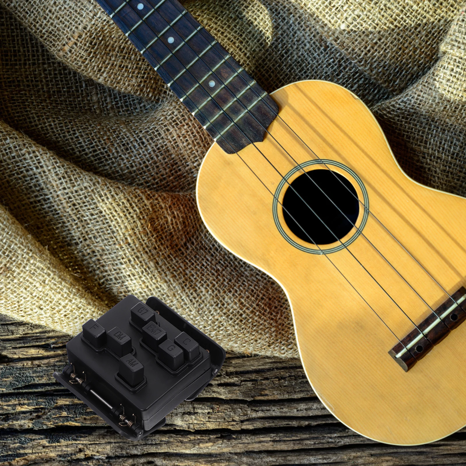 

Ukulele Chord Trainer Practice Aid for 23 Inches with C F Am Dm G G7 Chords Musical Instrument Accessories
