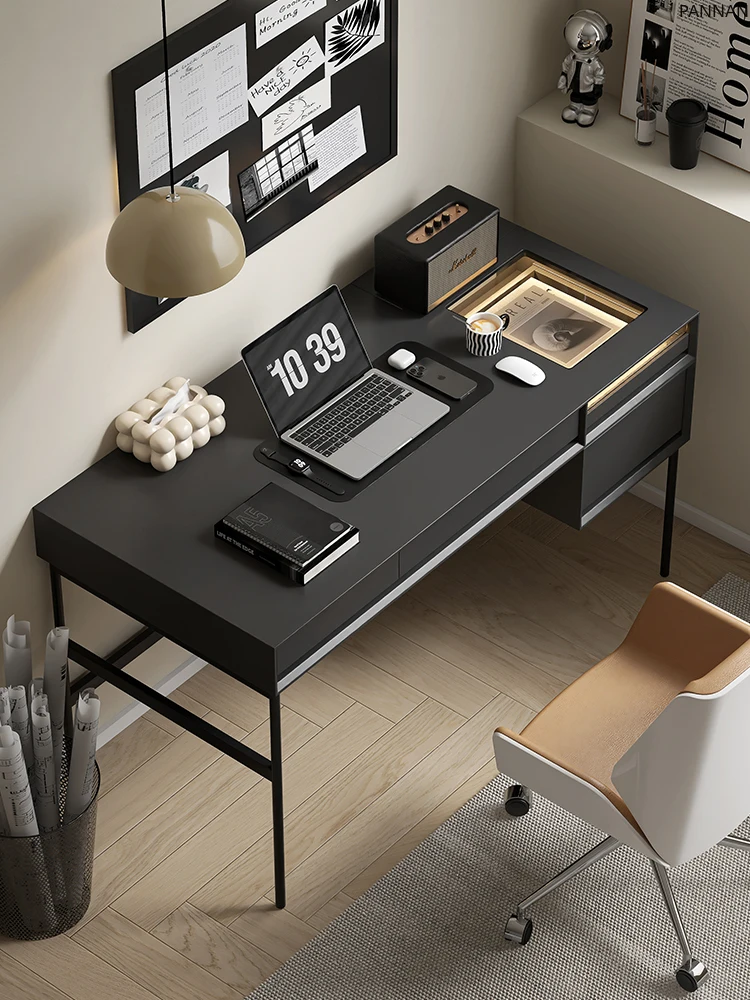 

Italian minimalist Nordic solid wood desk generation simple household writing table