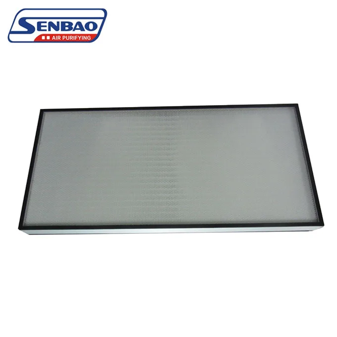 미니 주름형 H14 H13 층류 후드 알루미늄 프레임 HEPA 필터 요소 (실험실, 버섯 재배, HVAC용)