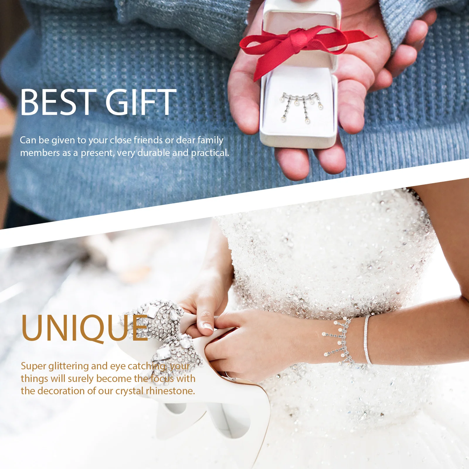 

Pearl Rhinestone Trim 5M Premium Cuttable Embellishment for Clothes Decoration Handicraft Projects Elegant Exquisite Design