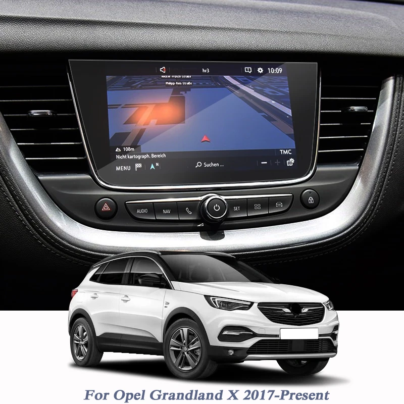 Car Styling Display Film GPS Navigation Screen Glass Protective Film Control of LCD Screen For Opel Grandland X 2017-Present