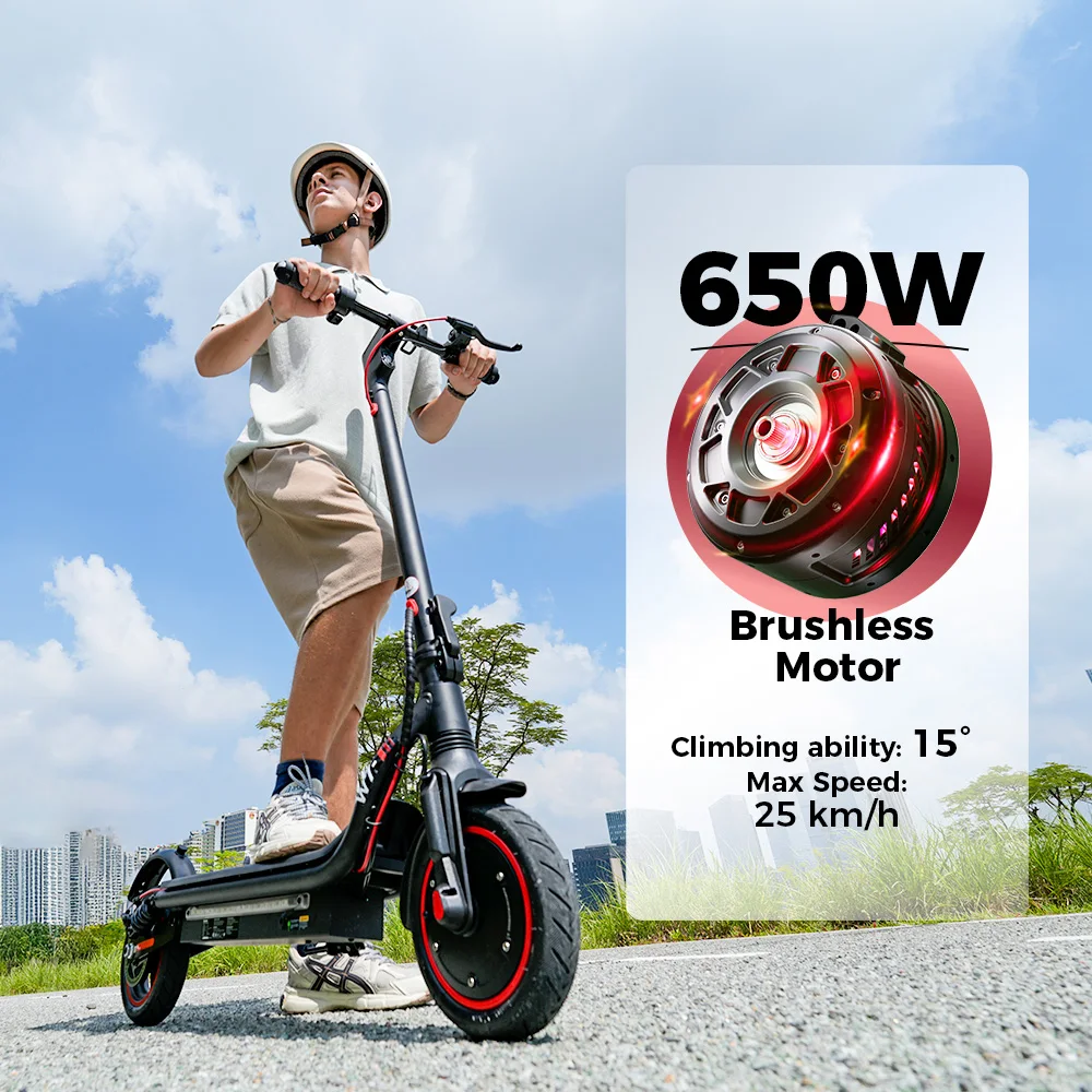 Imagen 3: Scooter W7 Scooter Eléctrico 650W Motor 36V7.8AH Batería APP Control E-Scooter City Commuter Scooter de Viaje Plegable 8,5 Pulgadas