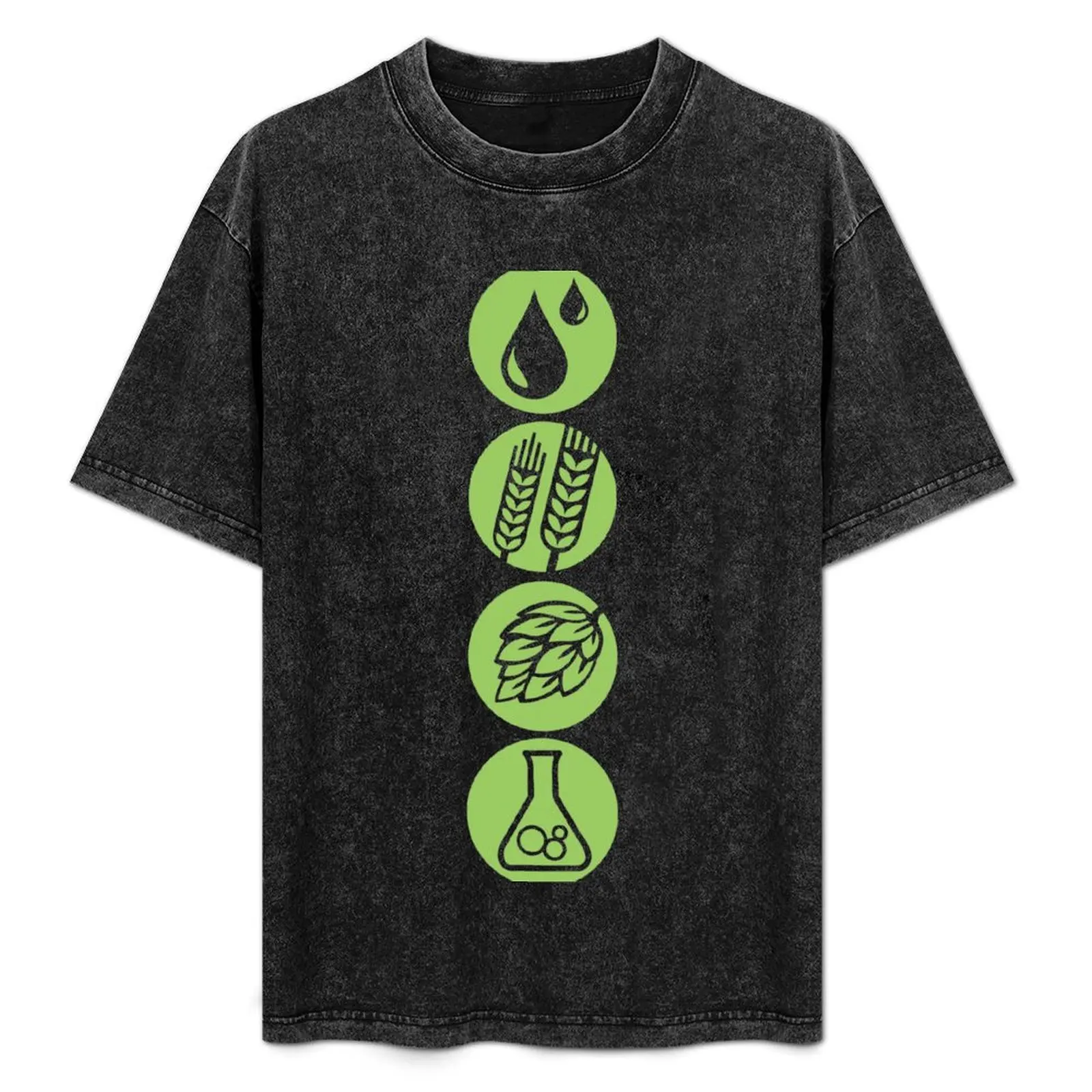

BEER: Water, Barley, Hops & Yeast T-Shirt Thanksgiving Casual Tee