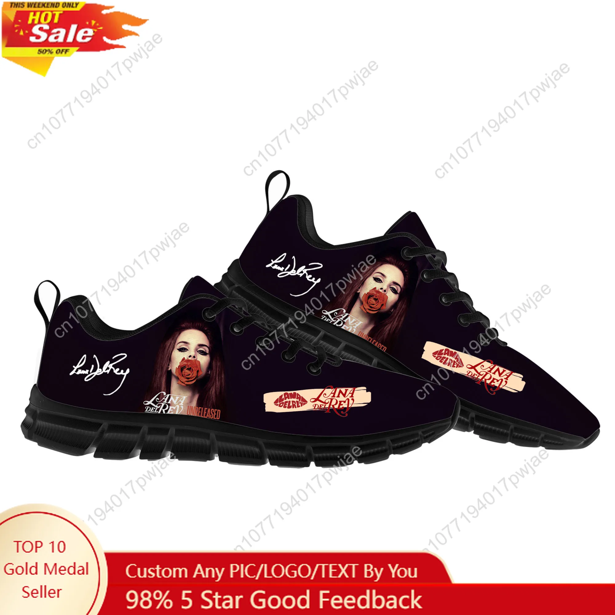 

Lana Del Rey Singer Sports Shoes Mens Womens Sneakers Fashion Casual Hiking Sneaker Custom Built Shoes