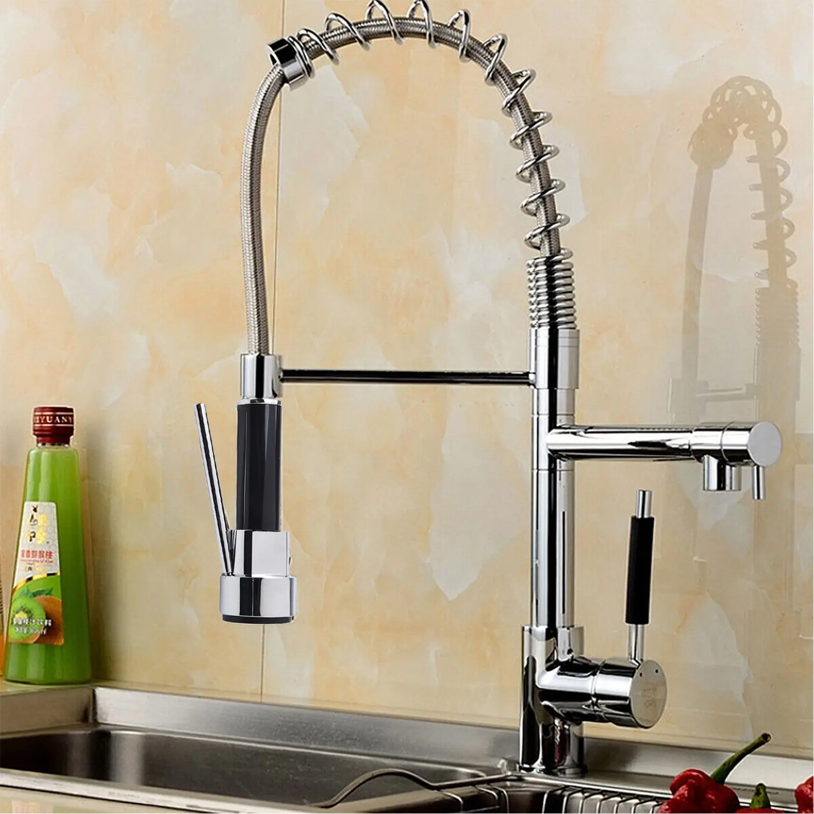 

Сменная насадка-распылитель с функцией выдвижения для кухонного смесителя с настройкой воды и душа для труб G1/2 дюйма