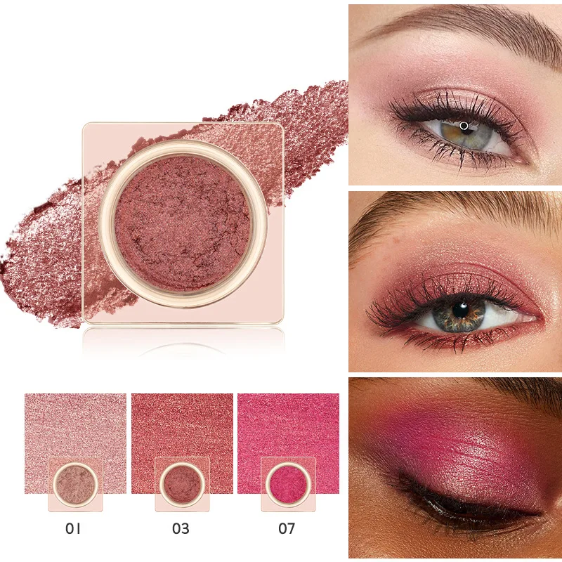 Paleta de iluminador monocromático branco brilhante lindo glitter sombra de longa duração perolado shimmer iluminar bronzer maquiagem