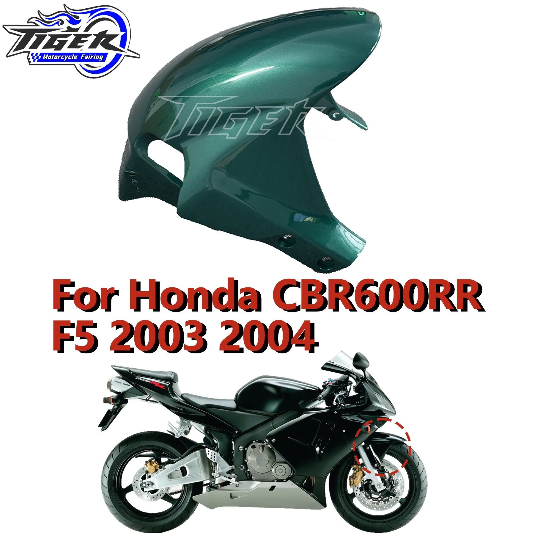 

New Wheel Splash Guard Front Fender For Honda CBR600RR F5 2003-2004 with Bodywork Fairing