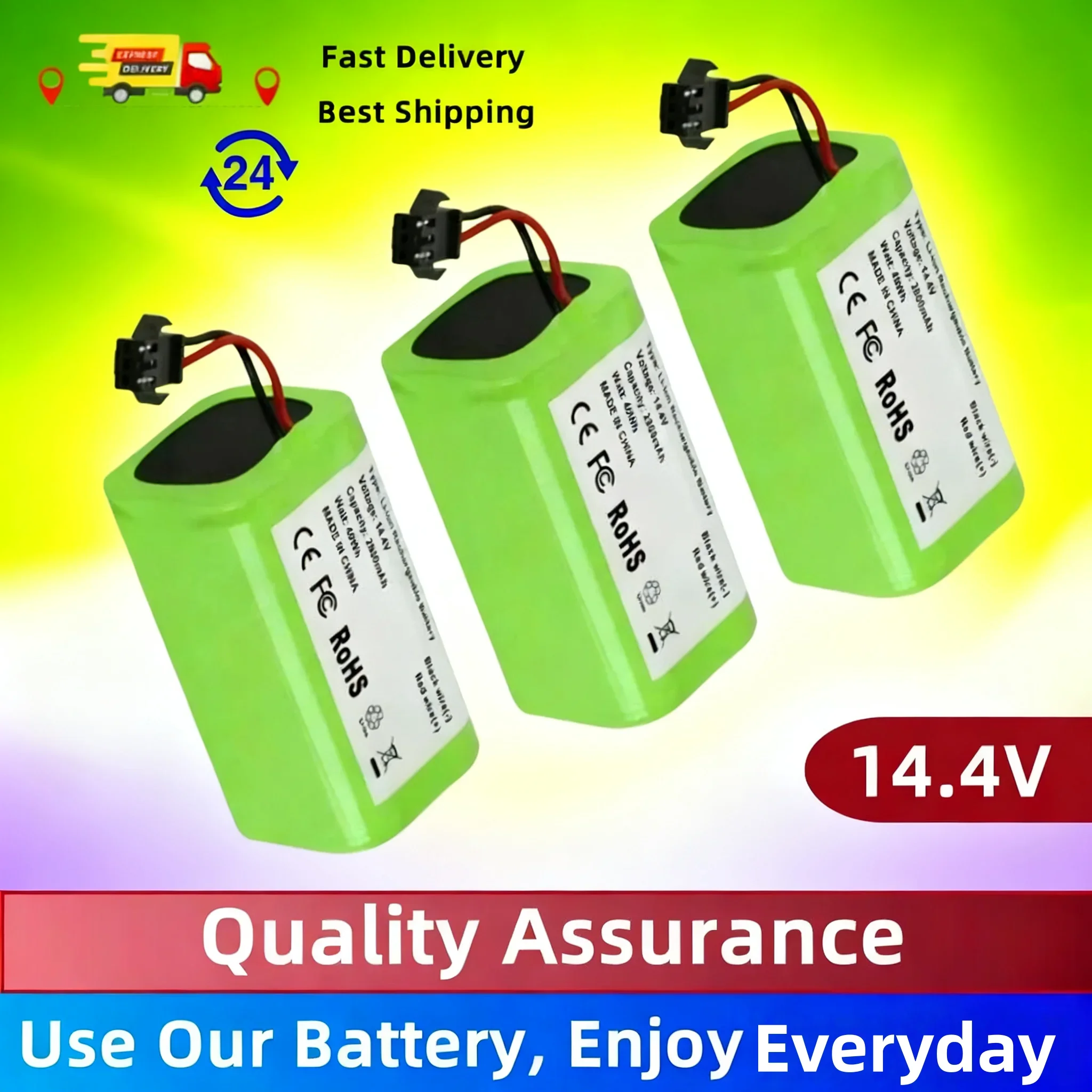 

Оригинальный аккумулятор 14.4V 2600mAh для роботов-пылесосов Conga Excellent 990/1090/1790/1990, Deebot N79S/N79/DN622/Robovac 11, Tesvor