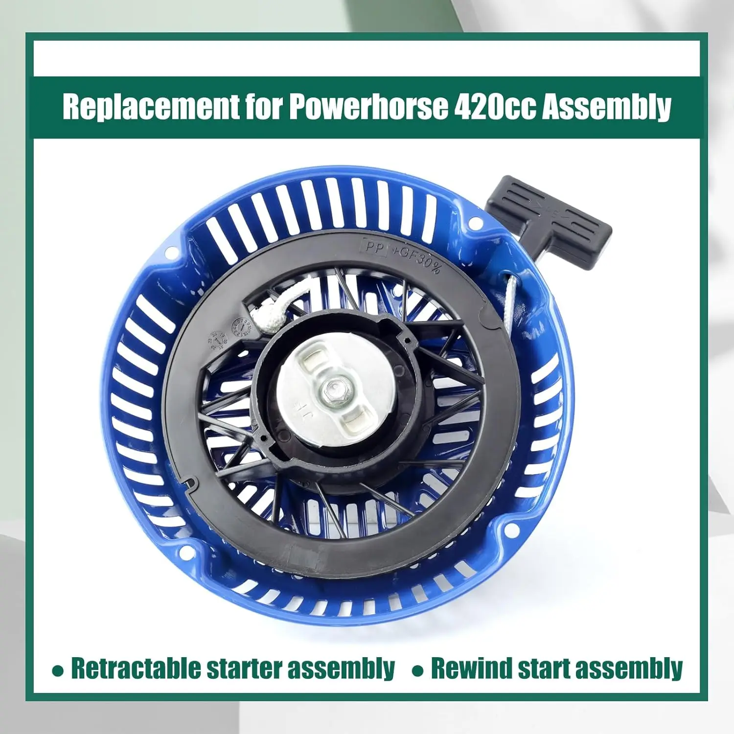 Recoil starter para powerhourse 420cc-457cc gerador 15hp lavadora de pressão 1574200 115179