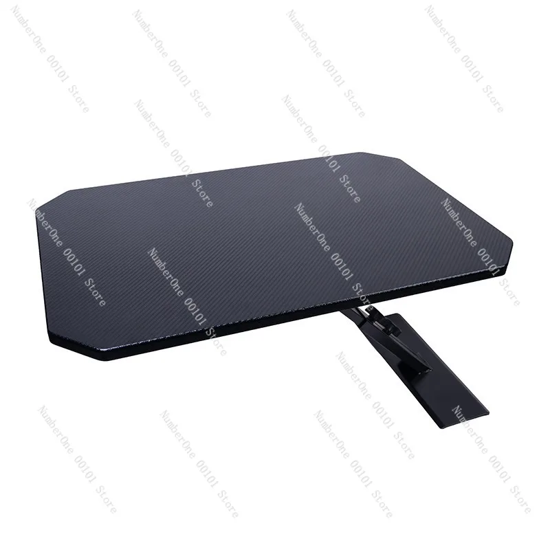 Portable Car Trunk Table Board Solid Wood Carbon Fiber Texture Auto Camping Dining Table Vehicle Mounted Small Tea Desk Quick