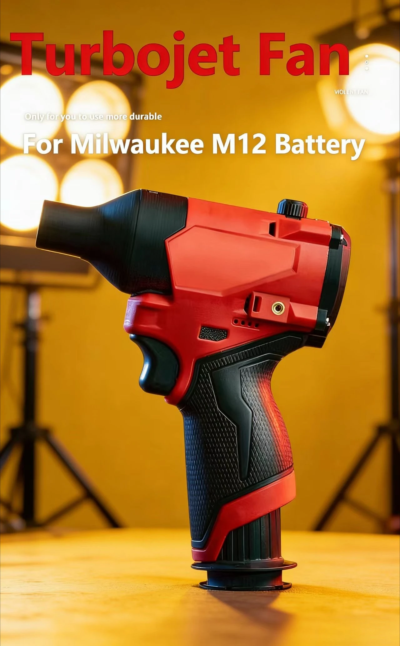 

Бесщеточная турбовоздуходувка для аккумулятора Milwaukee 12В, 160000 об/мин, с мощным турбонаддувом, электрическая воздуходувка (без аккумулятора)