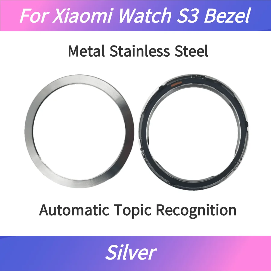 Cover For Xiaomi Watch S3 Bezel Watch S3 Metal Stainless Steel Bezel Outer Ring Protective Case Anti Drop