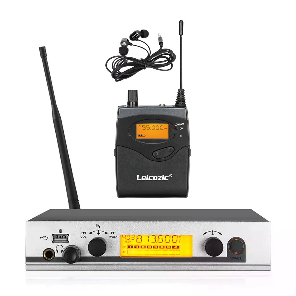 Leicozic In Ear Monitor System EW300G3 IEM Wilress Monitoring Inear Stage Return Music DJ Equipment Professional Sound System