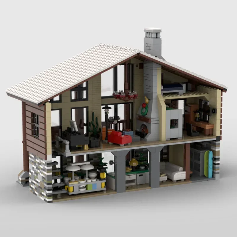 christmas theme holiday season house bricks santa xmas cottage blocks weihnachten navidad winter village church moc building set