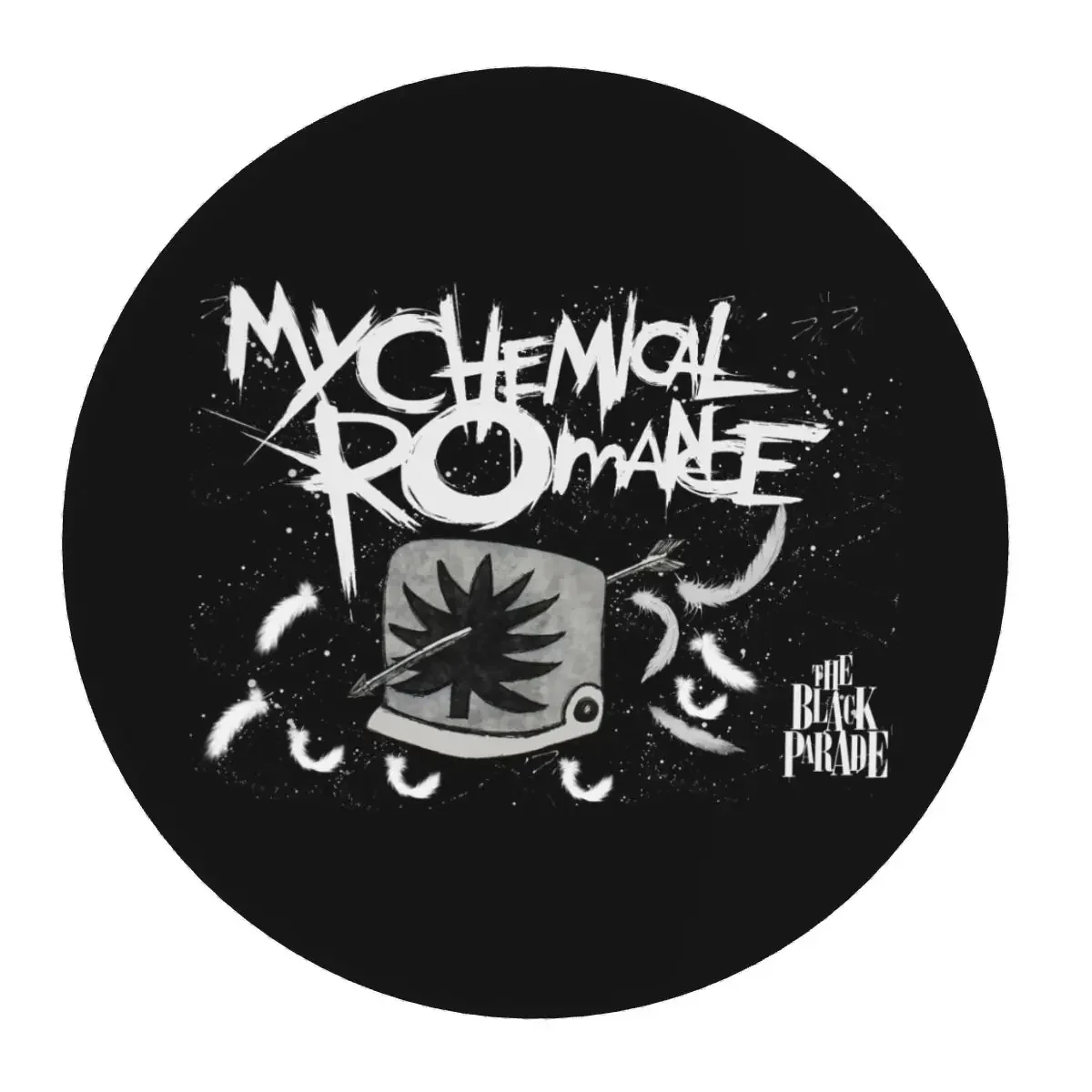 Mcr Band Punk Rock My Chemical Romance Round Mouse Pad Computer Keyboard Mouse Mat Gaming PC Desk Mat Office Accessories Table