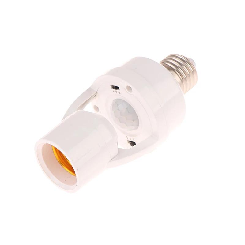 

360 Degrees Human Induction Motion Sensor Lamp Socket Base AC85-265V Delay Time Switch E27 Base Holder Socket Adapter