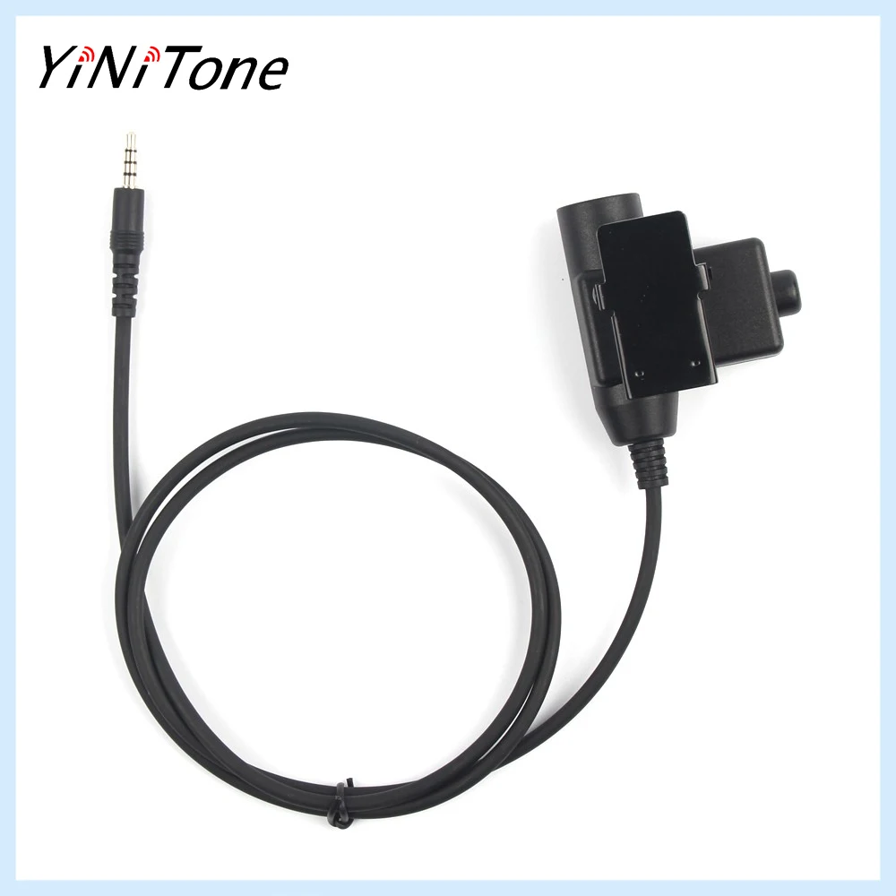 

U94 PTT Cable NATO Plug Headset Adapter Z113 Standard Version 3.5mm Jack for iPhone Samsung HTC Cellphone