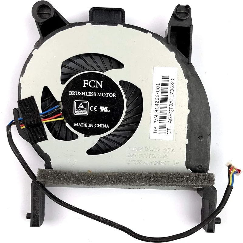 

A+914266-001 New CPU FAN DC12V 0.7A For HP 800 G3 800 G4 600 G4 400 G4 405 G4