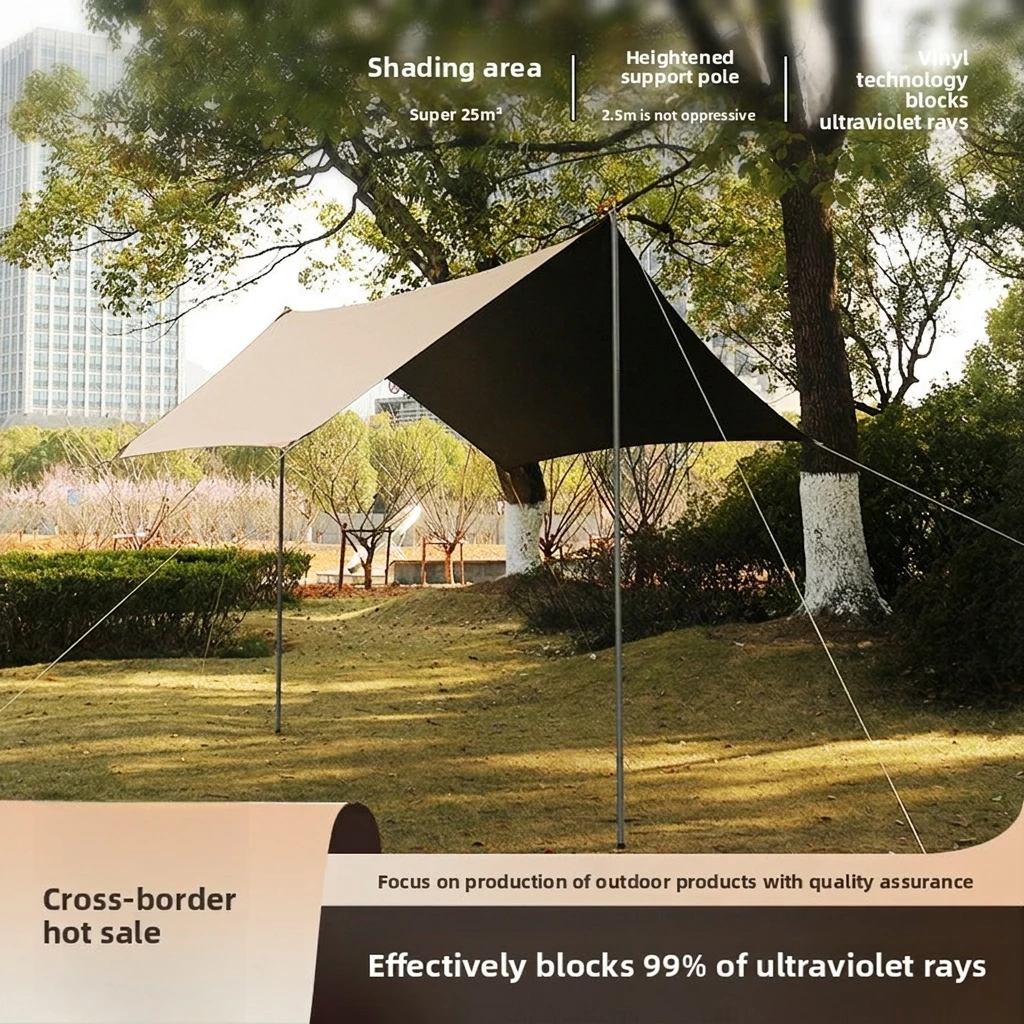 Hexagonal 210D Oxford Cloth 2000-3000mm Waterproof Index Summer Extra-Large Outdoor Camping Canopy Tent Sunshade